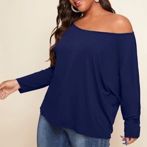 NWT Shein 1XL oversized off the shoulder top